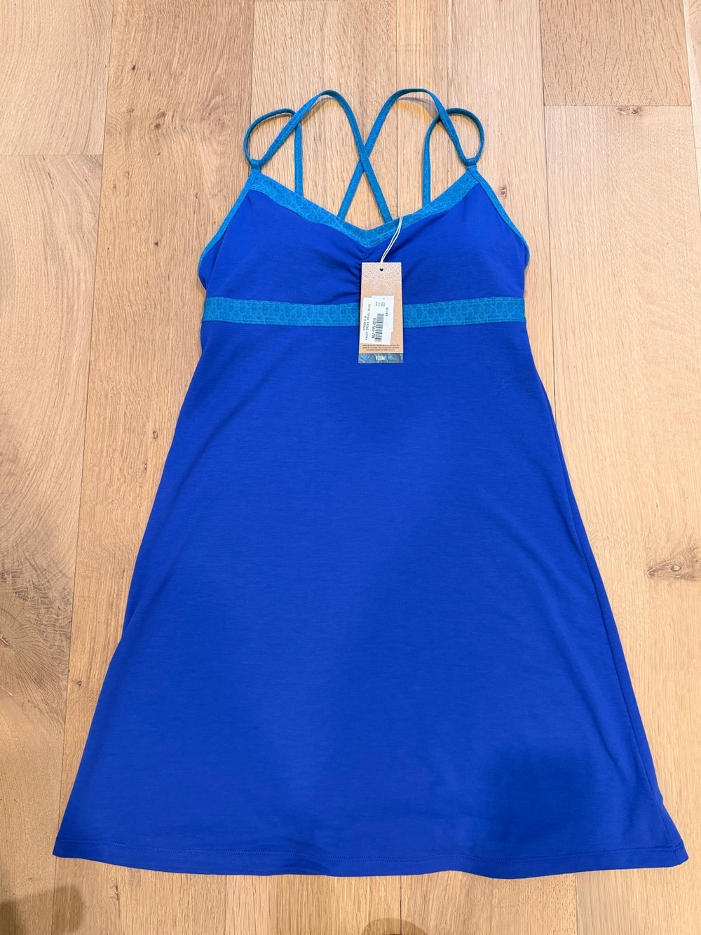 NWT Veeda Kaley Dress Blue Strappy Activewear Dress NWT Size M